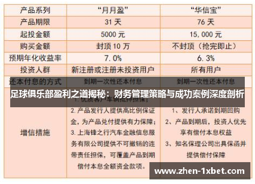 足球俱乐部盈利之道揭秘：财务管理策略与成功案例深度剖析